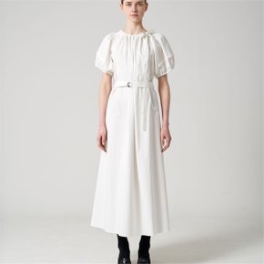 Poplin drape dress