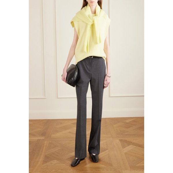 루루 드 시종 마리 오버사이즈 울 캐시미어 혼방 베스트 파스텔 옐로우 46376663162974686