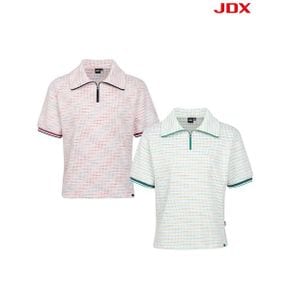 여성 멀티컬러 JQD 반집업 티셔츠 X2TSV6556 2종 택1_P420278609