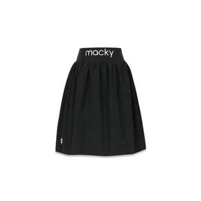 unbalance balloon skirt black