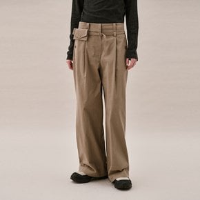 BELT BAG PANTS_DARK BEIGE