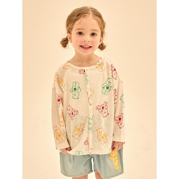 컬러톡톡 케어베어즈 린넨가디건