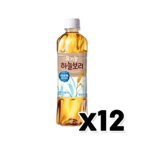 웅진 유기농하늘보리 페트음료 500ml  x 12개