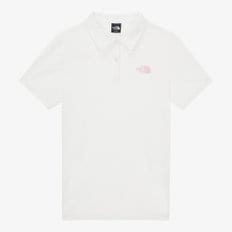 [노스페이스 공식] NT7PR37B 여성 스윙 반팔 폴로_OFF WHITE