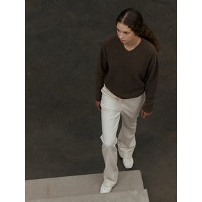 SLIM BOOTS CUT NAPPING PANTS