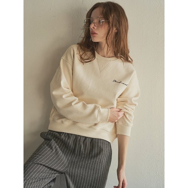Signature Emoment Sweatshirt_Cream