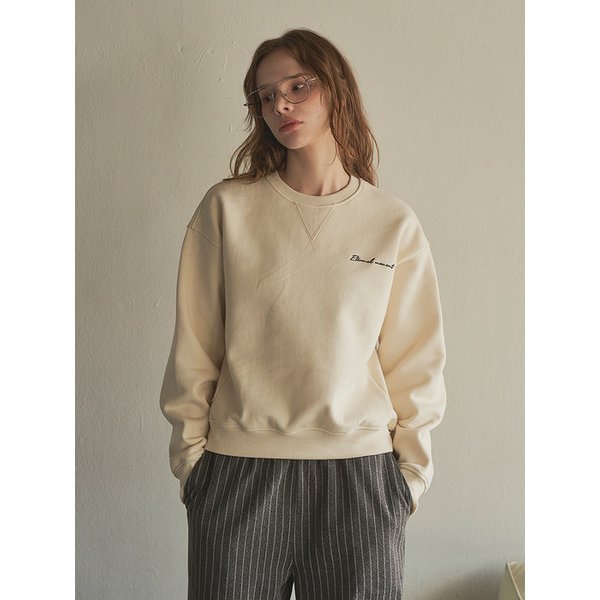 Signature Emoment Sweatshirt_Cream