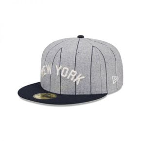 [해외] 1036209 뉴에라 모자 MLB [뉴욕 양키스] Heather Pinstripe 59FIFTY Hat