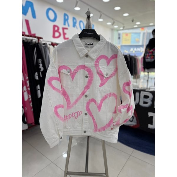 [여주점] 하트페인팅데님자켓,JEZZ61811