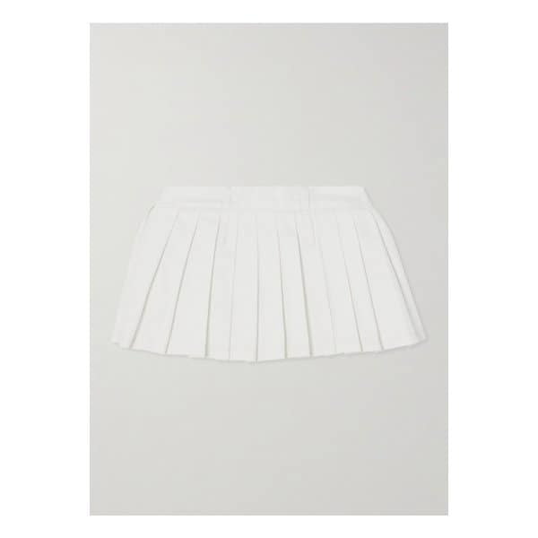 더프랭키샵 블레이크 플리츠 데님 미니 스커트 화이트 1647597337116248