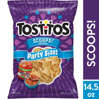  Tostitos  스쿠프  토르티야  칩  파티  사이즈  411.1g  백