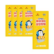 해피데이 깔창핫팩 남성용 95g × 5개 / 온열팩 등산 캠핑 국산