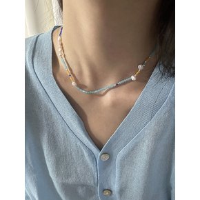 [925silver] Marine pearl necklace