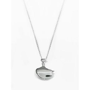 BOLD ROUND PERFUME NECKLACE_SILVER 볼드 라운드 퍼퓸 목걸이 실버