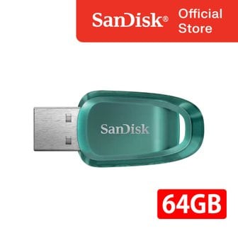 샌디스크 USB 메모리 CZ96 울트라 에코 64GB 64기가 USB 3.2 Gen1 샌디스크 공식판매처