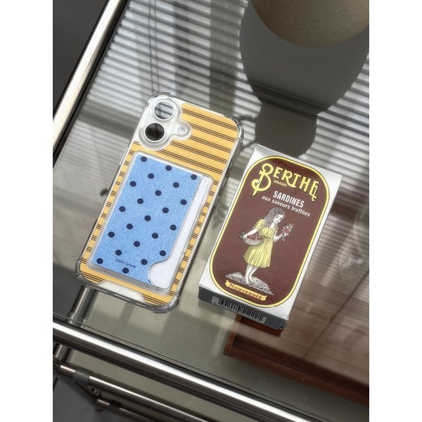 [탱크카드수납] Blue Dots 폰케이스