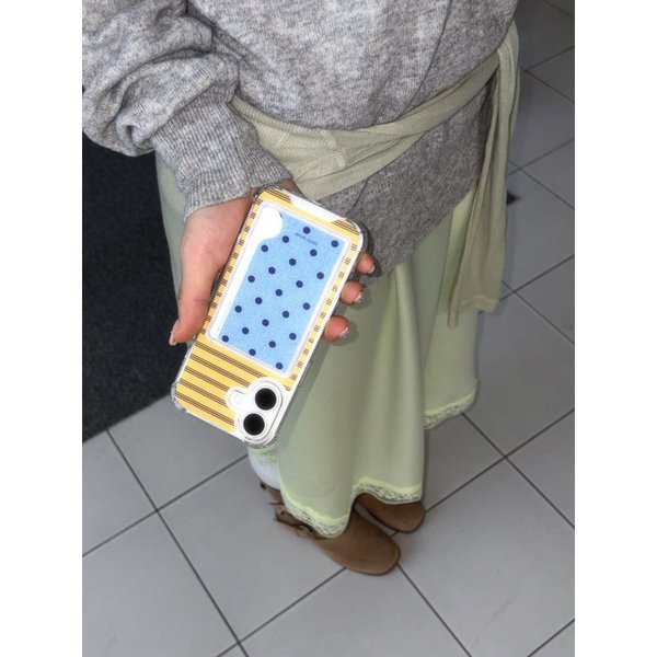 [탱크카드수납] Blue Dots 폰케이스