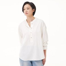 / BPSB414 Le. 헨리넥 링클셔츠/빅사이즈/미시/여성/봄