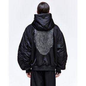 [파주점] 아트워크 자수 코쿤 점퍼 SH2JP910BK