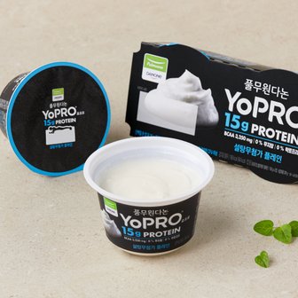 풀무원 다논 YoPRO 무가당 플레인 프로틴 150g*2