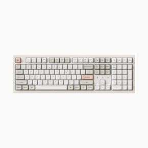 K10 Ultra 울트라 8K 레트로 베이지 RGB 핫스왑 라이트 저소음 바나나축 기계식 키보드