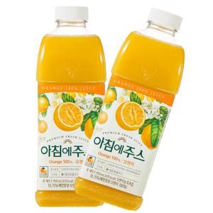  서울우유 아침에주스 오렌지 950ml x 2개 .