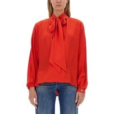 FW23 BLOUSE WITH BOW Shirt 1423WTP004967ABRIGHTRED