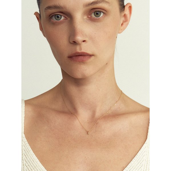 14k 슬림 볼륨 라운드 론델 펜던트 S (14K골드) LFP08