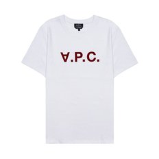 [APC] 남성 VPC 벨벳 로고 반팔 티셔츠 COBQX H26943 TAB