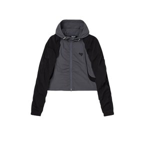 `[골라] 여성 ATHLETIC BOLERO WOVEN JAKET [CHARCOAL]