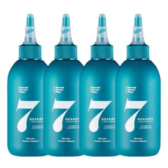  헤드스파7 트리트먼트 파란눈 블랙 헤어팩 200ml 4개