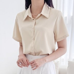 여성 가볍고 시원한 실키 여름 반팔블라우스 66까지 2602_P365441022