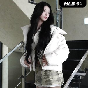 MLB [엠엘비코리아공식] 여성 크롭 커브 패딩 BOS (D.Cream)