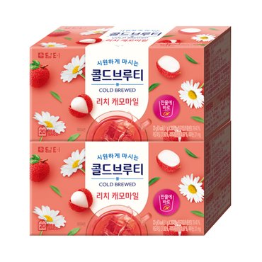 茶담터 담터 콜드브루티 리치캐모마일 20T 1+1