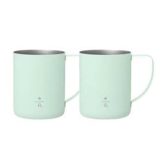  [해외직구] 스타벅스 리저브 스테인레스 머그컵 민트 그린 355ml 2팩 starbucks Reserve Stainless Mug Mint Green