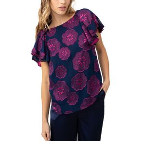 5336243 Trina Turk Kayra Silk-Blend Top