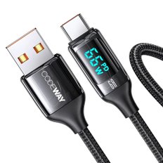 디스플레이 USB A to C타입 고속충전 케이블 1.2m외