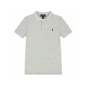 23SS 키즈 포니 자수 카라 티셔츠 그레이 547926 005