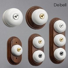  드벨 노출 토글 스위치 화이트 실버 골드 블랙