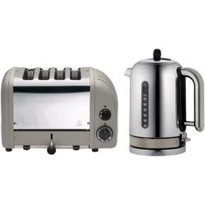 영국 듀얼릿 토스터 토스트기 Dualit Classic Kettle Toaster Set Shadow Grey 10129 1765302