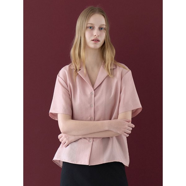 로지 시스루 셔츠 피치 amr2319