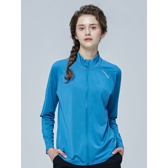 레이지비 멀티 쿨링 드라이 에센셜 루즈핏 여성 집업 래쉬가드 스톰블루