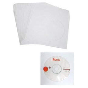 CD DVD 종이 케이스 포장 보호 보관 흰색 100장