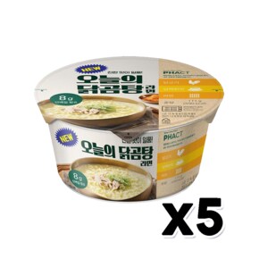 NEW 오늘의닭곰탕 컵라면 큰컵사발면 111g x 5개