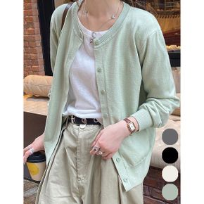 베이직 라운드넥 버튼업 데일리 가디건  WIBCCD005 _P369568165
