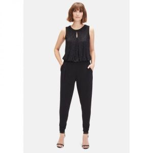 이스퀘어 4433349 Vera Mont IM GLITZER-LOOK - Jumpsuit patch black