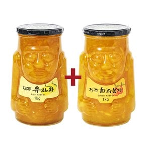 제주 유자차 1kg+한라봉차 1kg