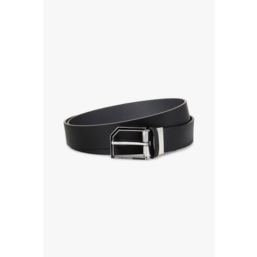 ARMANI EXCHANGE AX 남성 렉탱글 버클 레더 벨트- 블랙(A415171001)