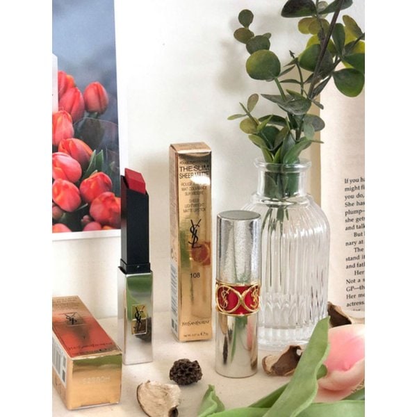 줄무늬 유리 화병