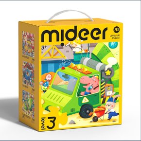 퍼즐 어린이 유아 레벨업 단계별 보관가방 그림 퍼즐 선물세트 LEVEL3 _도시의 하루